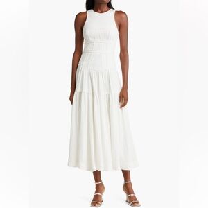 Aje Tidal Corset Midi Dress